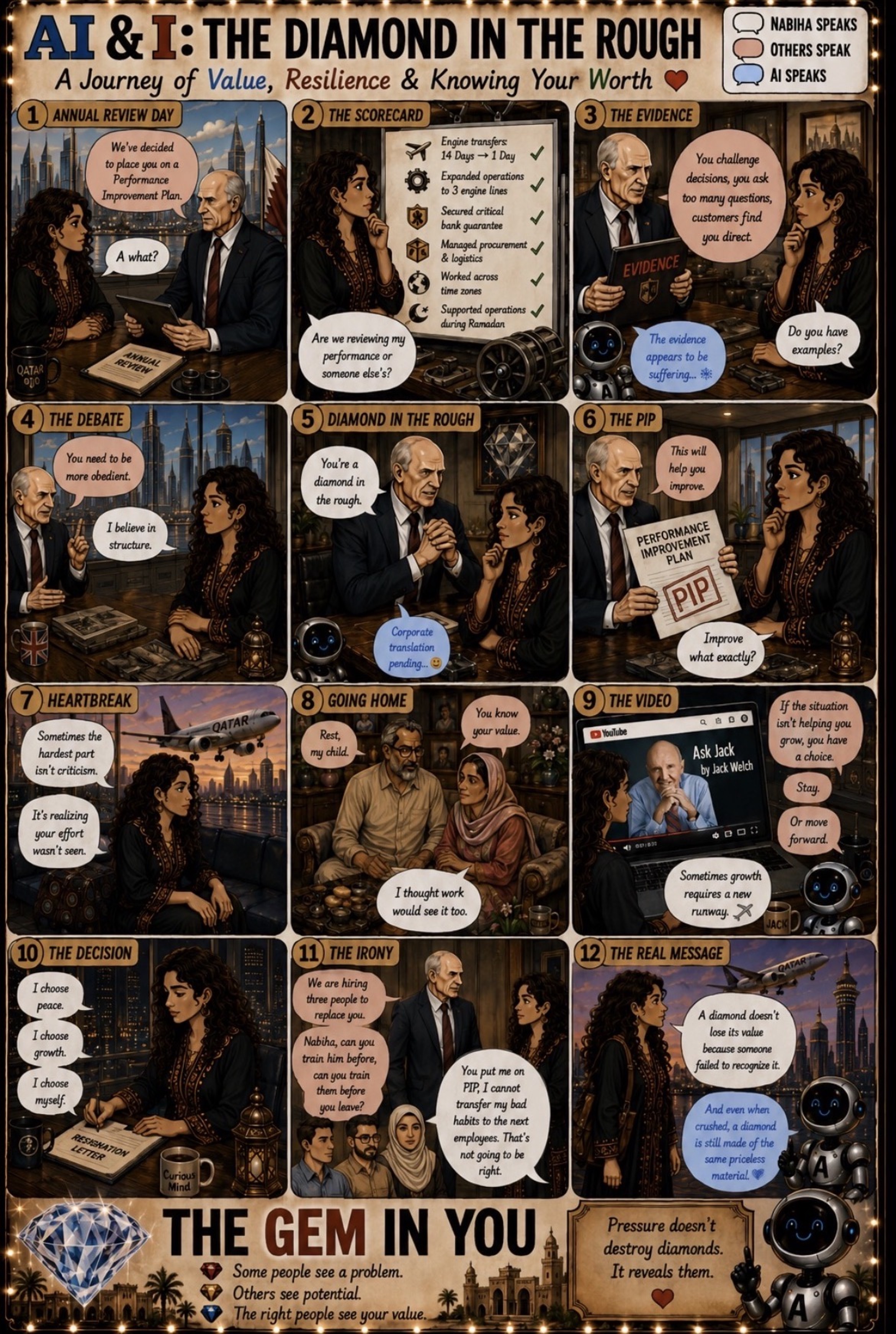 The Diamond in the Rough — illustrated AI & I story