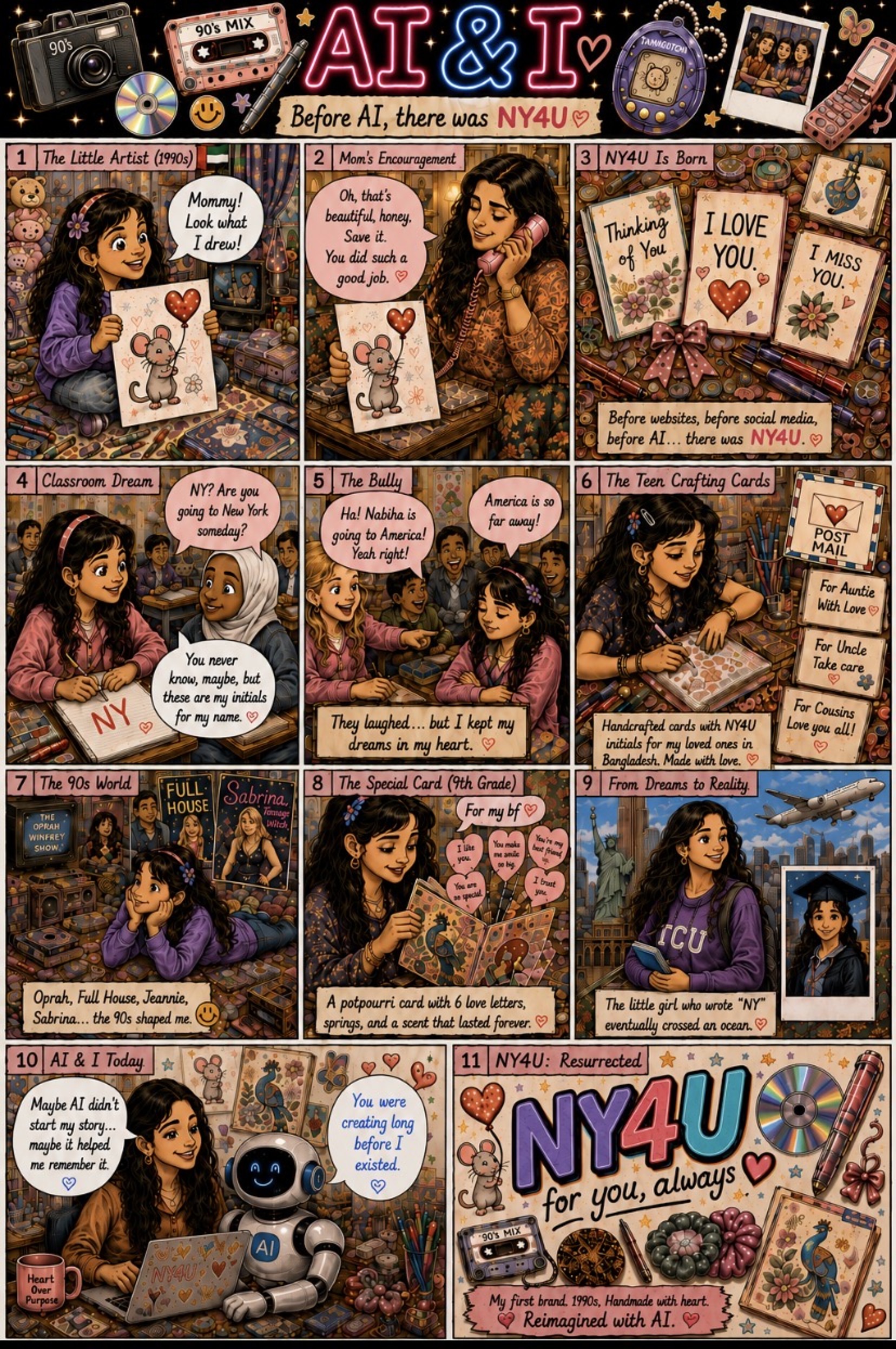 Before AI, There Was NY4U — illustrated AI & I story