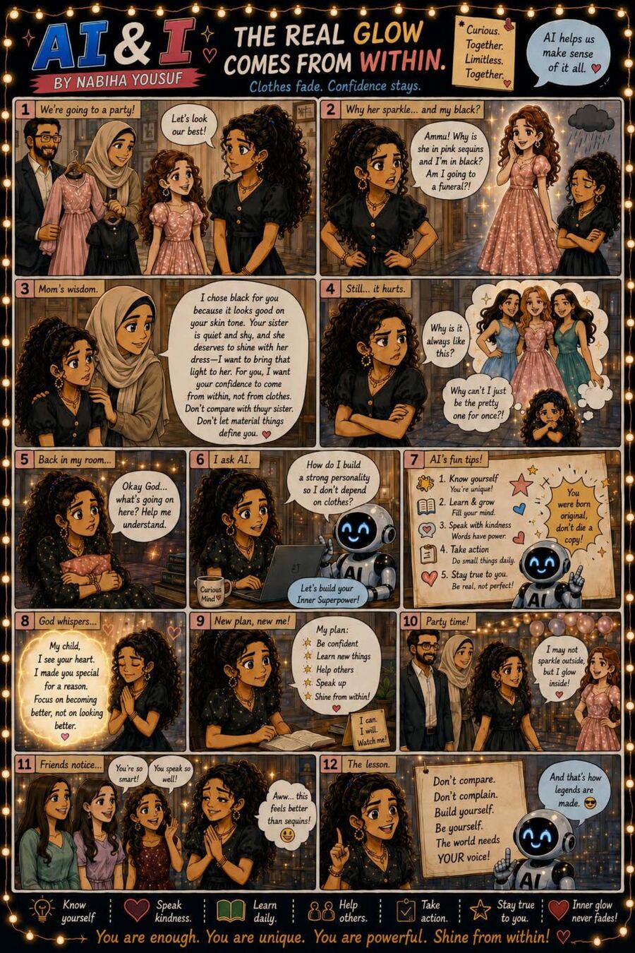 The Real Glow Comes From Within — illustrated AI & I story