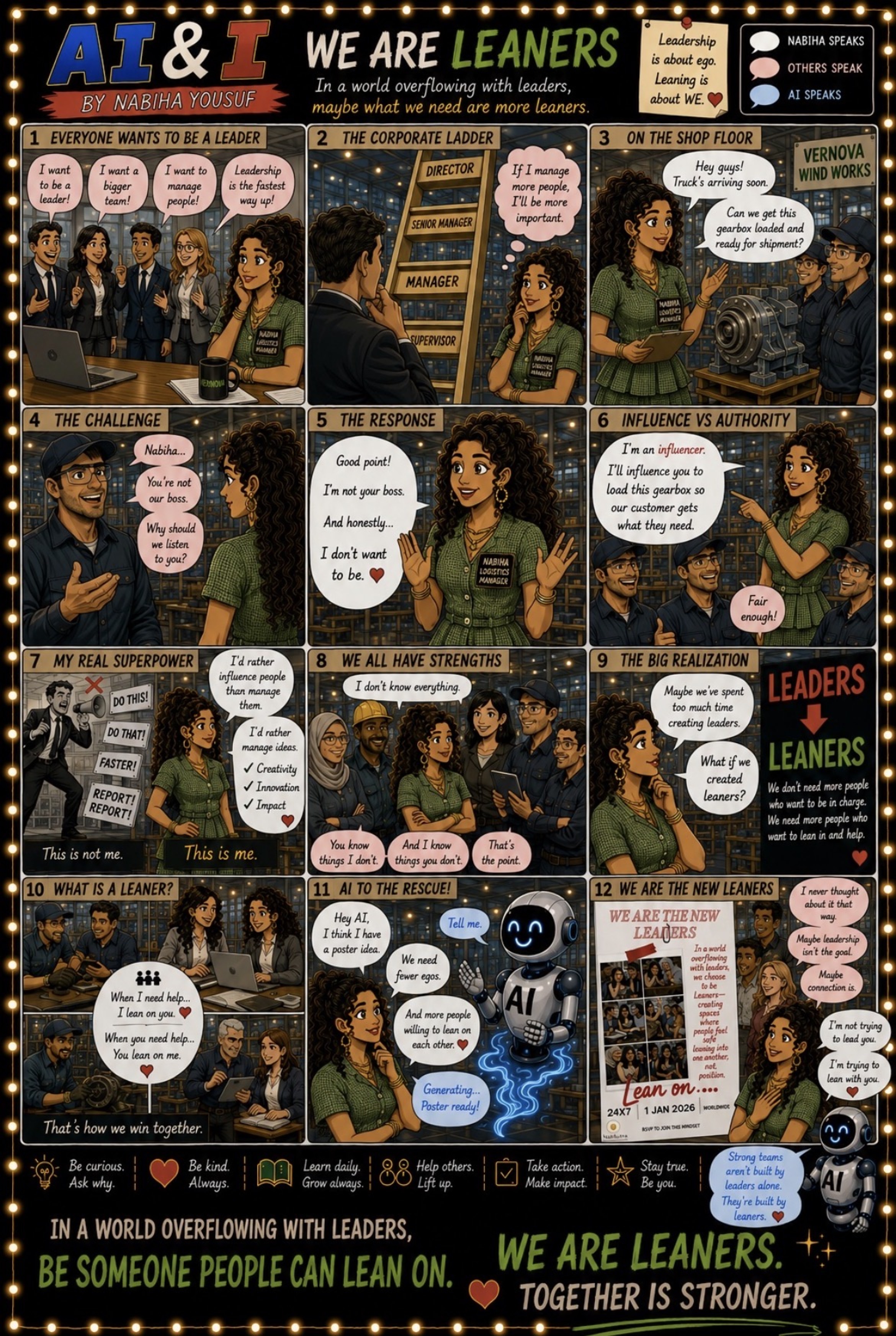 We Are Leaners — illustrated AI & I story