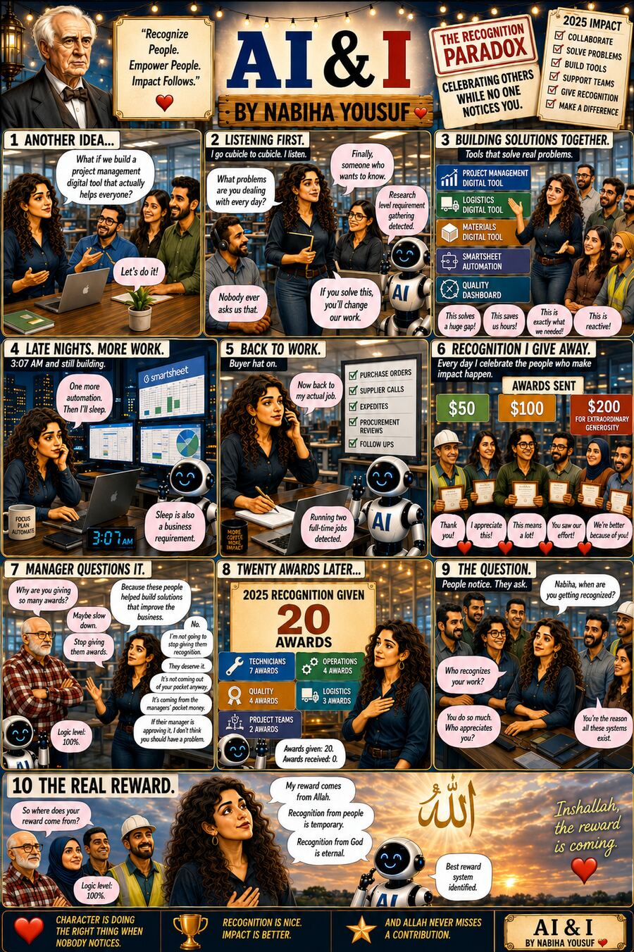 The Recognition Paradox — illustrated AI & I story